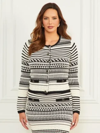 Cardigan Arianna à surpiqûres