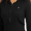 Cardigan à capuche en maille torsadée Cardigan à capuche en maille torsadée