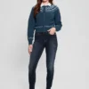 Cardigan court en mélange de laine