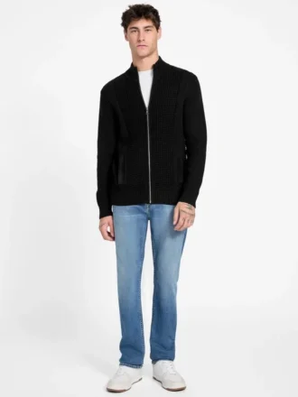 Cardigan Eco Ryder en maille gaufrée