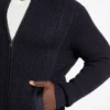 Cardigan Eco Ryder en maille gaufrée Cardigan Eco Ryder en maille gaufrée