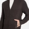 Cardigan Eco Ryder en maille gaufrée Cardigan Eco Ryder en maille gaufrée