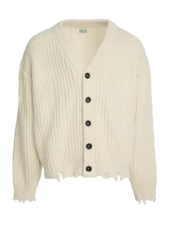 Cardigan effiloché