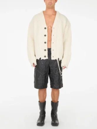 Cardigan effiloché