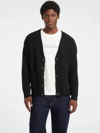 Cardigan en bouclé à col en V