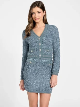 Cardigan en maille texturée