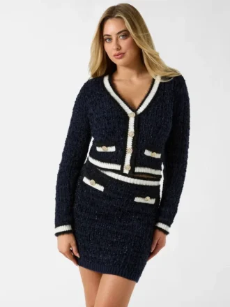 Cardigan en maille texturée