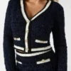 Cardigan en maille texturée