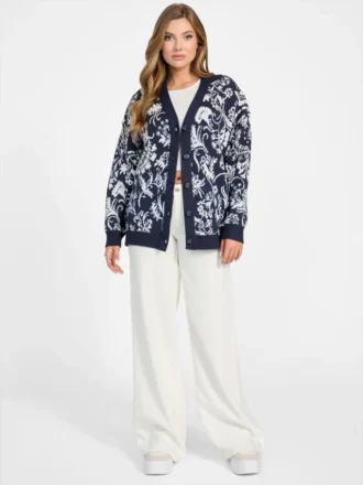 Cardigan jacquard Eco Melinda