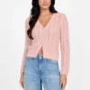 Cardigan à mailles ouvertes Eco Bea