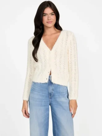 Cardigan à mailles ouvertes Eco Bea