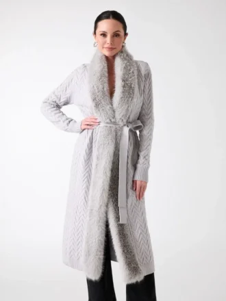 Cardigan-manteau croisé Paula