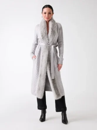 Cardigan-manteau croisé Paula