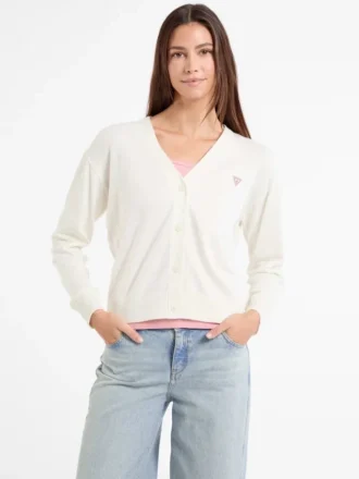 Cardigan Mini Triangle en mélange de soie et de laine