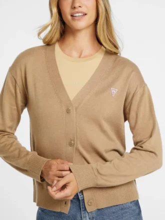 Cardigan Mini Triangle en mélange de soie et de laine
