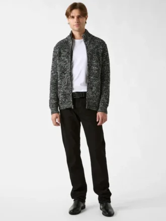Cardigan zippé Austin Slub