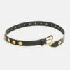 Ceinture en cuir véritable avec logo
