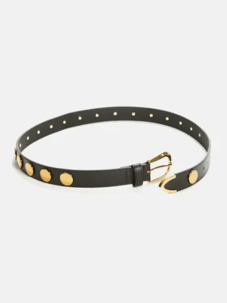 Ceinture en cuir véritable avec logo