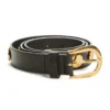 Ceinture en cuir véritable avec logo