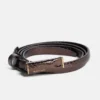Ceinture minimaliste en cuir verni