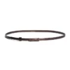 Ceinture minimaliste en cuir verni