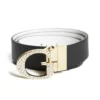 Ceinture réversible à boucle G en strass Ceinture réversible à boucle G en strass