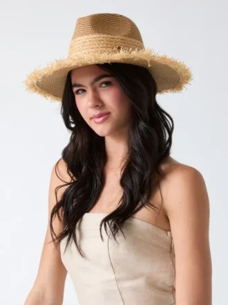 Chapeau de paille à large bord