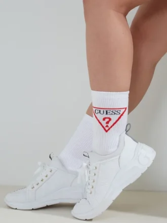 Chaussettes mi-mollet avec logo Triangle Logo