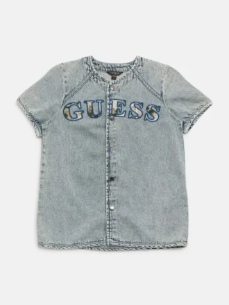 Chemise bleu baseball (7-17)