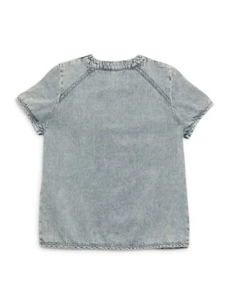 Chemise bleu baseball (7-17)