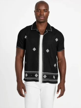 Chemise brodée Eco Mosley