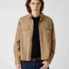 Chemise courte ajustée avec poches