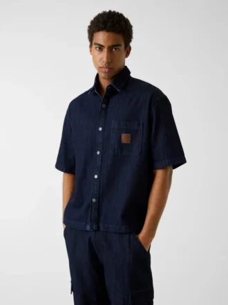 Chemise courte oversize