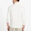 Chemise côtelée en mélange de viscose écologique