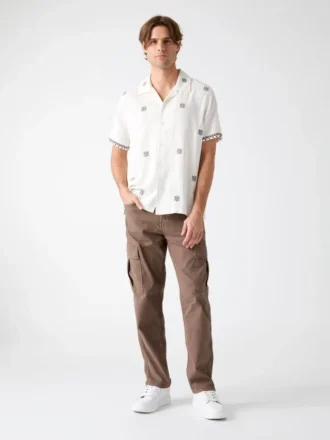 Chemise de camping brodée
