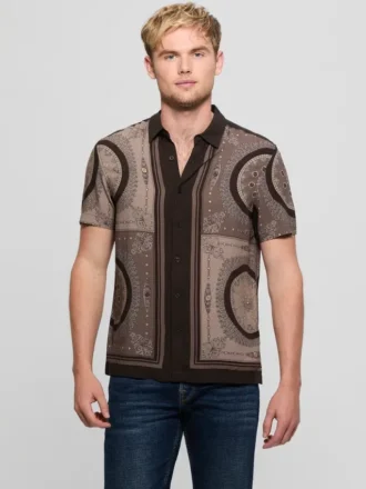 Chemise en Eco Rayon à motif médaillon