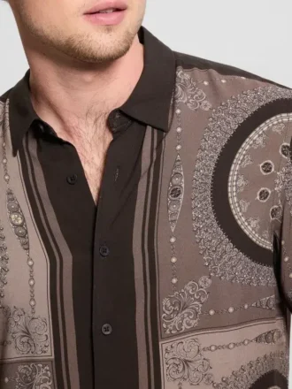 Chemise en Eco Rayon à motif médaillon