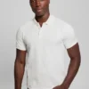 Chemise en jacquard pied-de-poule