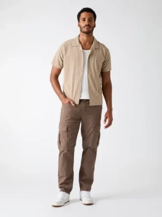 Chemise en maille rayée