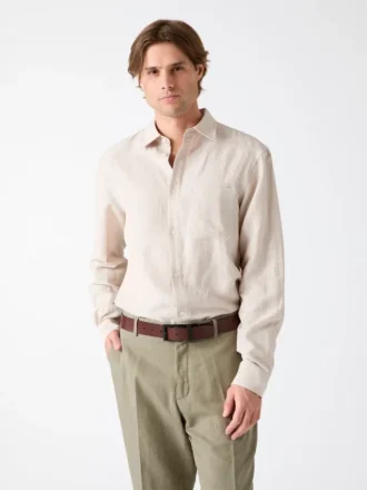 Chemise en mélange de lin