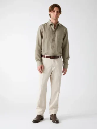 Chemise en mélange de lin