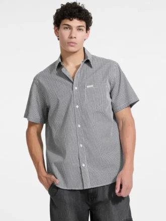 Chemise en popeline à carreaux