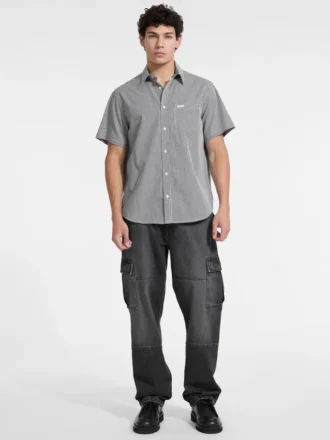 Chemise en popeline à carreaux