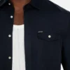 Chemise en sergé délavé