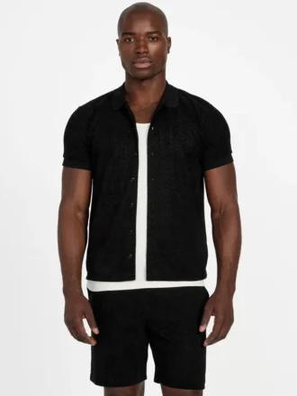 Chemise en tricot à chevrons Eco Calvin
