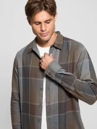 Chemise en velours côtelé à carreaux Noah