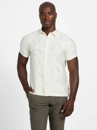 Chemise jacquard à clip Alden