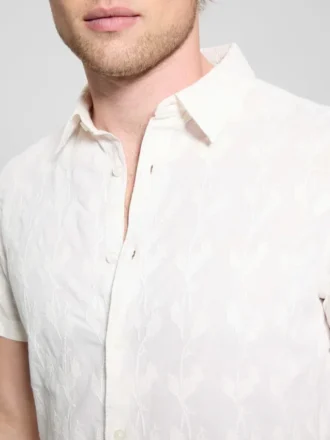 Chemise à manches courtes tissée Jacoby