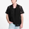Chemise à motif floral dévoré