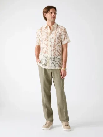 Chemise à motif floral dévoré